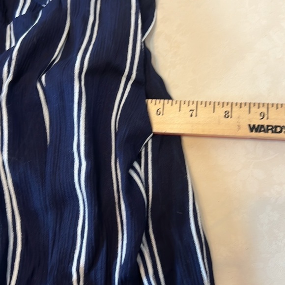 Shoreline.  Jumpsuit. Blue/White Stripe.  Size L. - Picture 9 of 11
